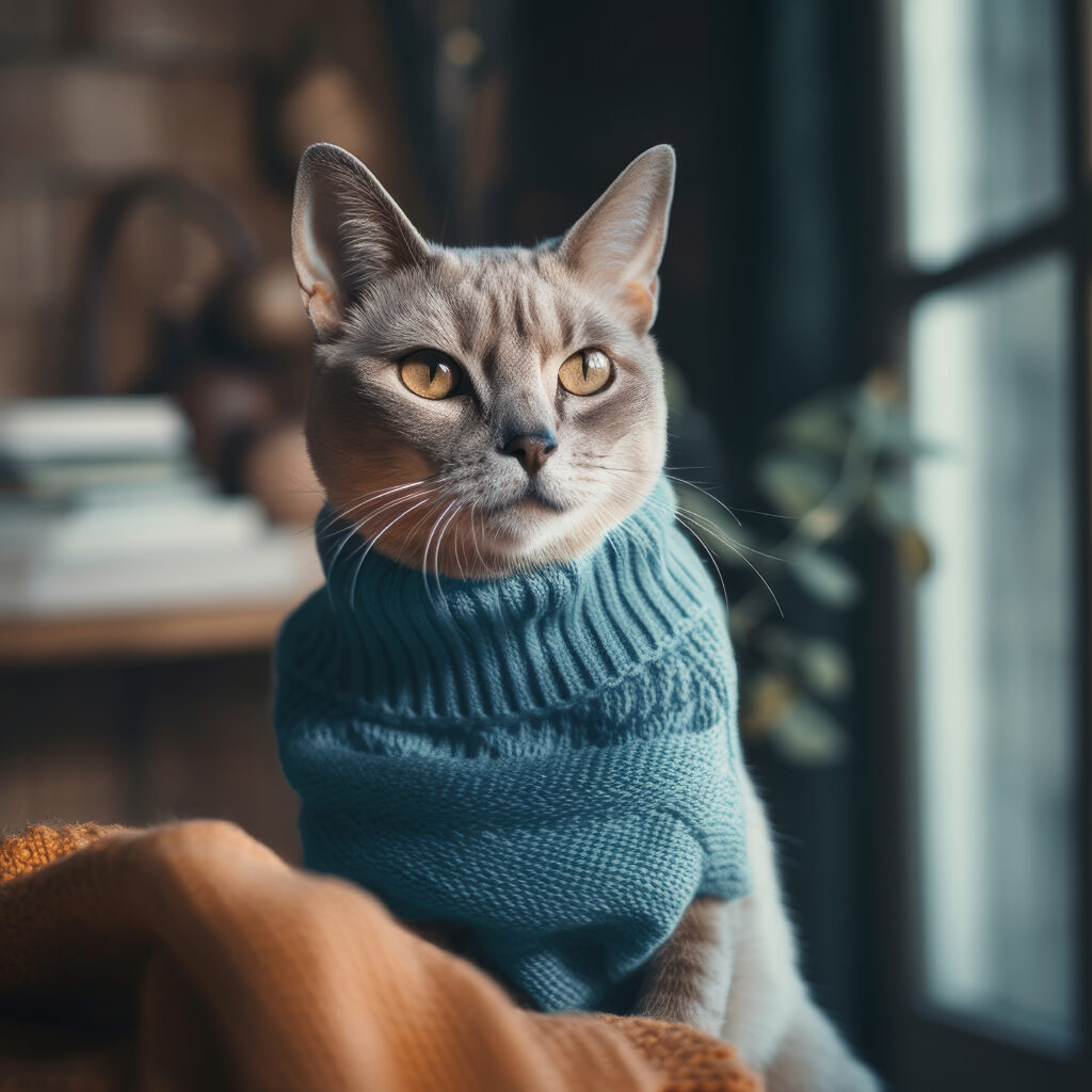 Cute cat. Illustration AI Generative